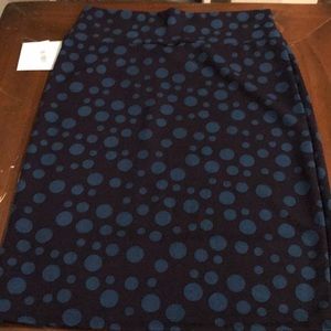 LuLaRoe Cassie Pencil Skirt 2 shades of Blue.